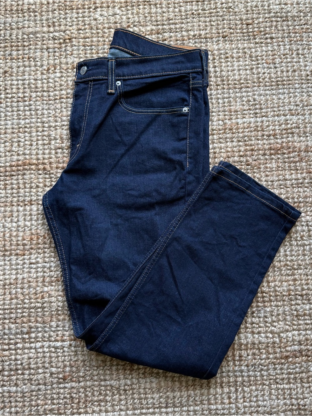 Levi's Men's Navy Straight-Leg Jeans